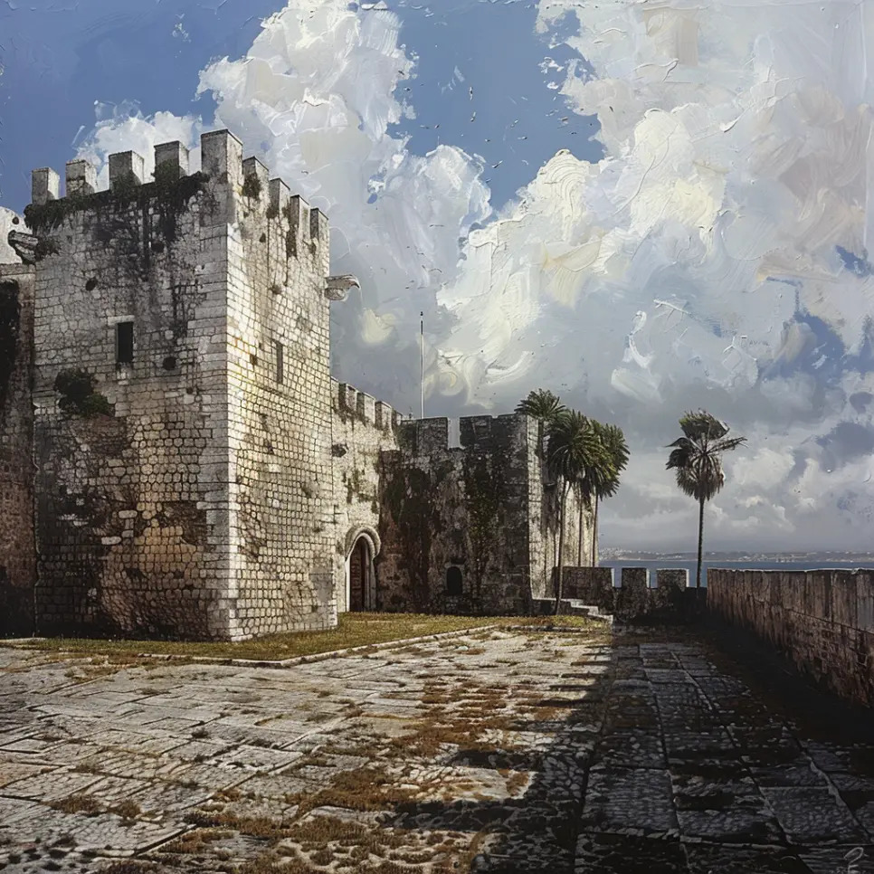 Walls of São Jorge Castle